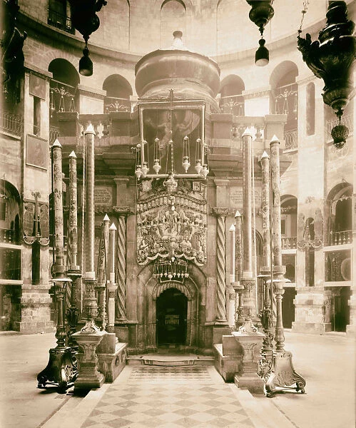 Holy Sepulchre Tomb Church 1898 Jerusalem Israel