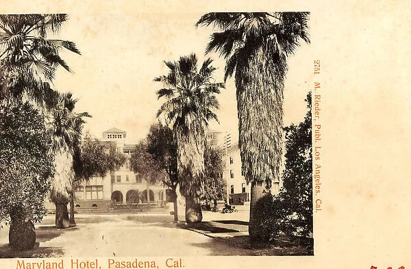Hotel Maryland Pasadena 1904 California Maryland Hotel