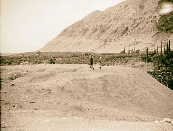 Jericho Jordan area Excavation mound Ain Duke