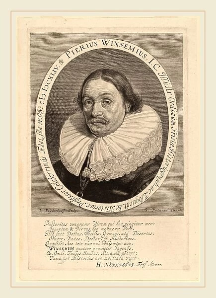 Jonas Suyderhoff (Dutch, c. 1613-1686), Petrus Winsemius, engraving