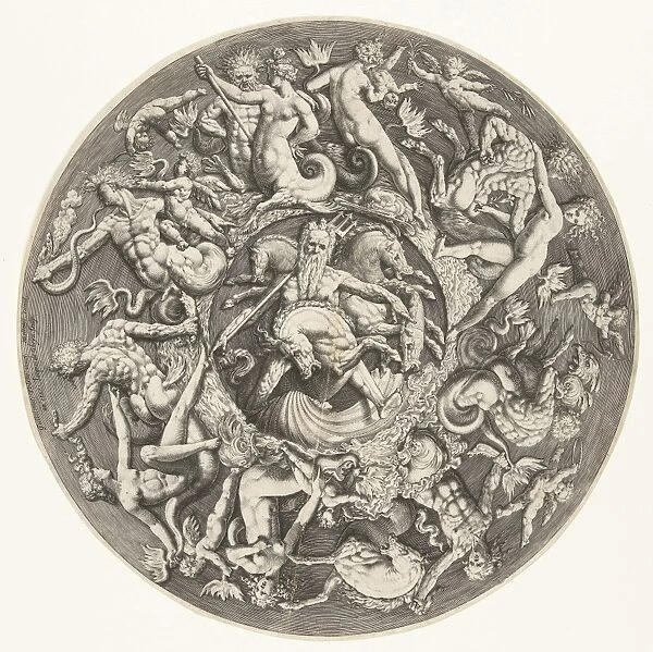 The kingdom of Neptune, Jacob de Gheyn Jacob II, Hendrick Goltzius, 1587