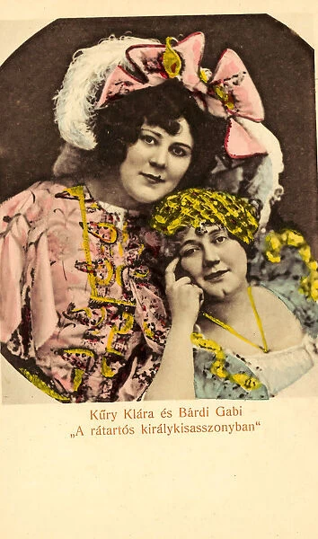 Klara Küry Portraits 2 people 1904 postcards