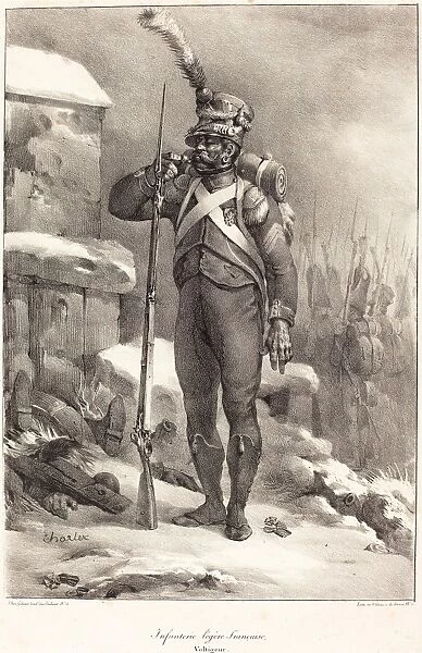 Nicolas-Toussaint Charlet (French, 1792 - 1845), Infanterie lega┼íre franazaise, Voltigeur