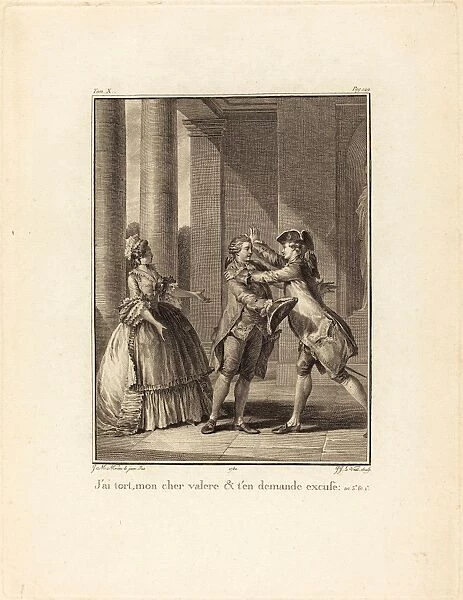 Noa'l Le Mire after Jean-Michel Moreau (French, 1724 - 1801), Il en est navra