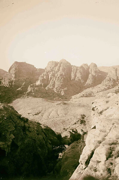 Petra Transjordan View mountains looking N 1900