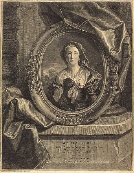Pierre Drevet after Hyacinthe Rigaud (French, 1663 - 1738), Maria Serre, Mater Hyacinth