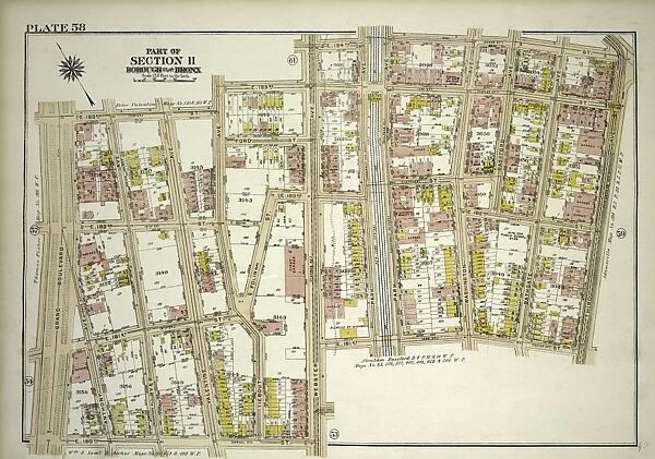 Plate 58, Part of Section 11, Borough of the Bronx. Bounded by E. 183rd Street, Webster Avenue