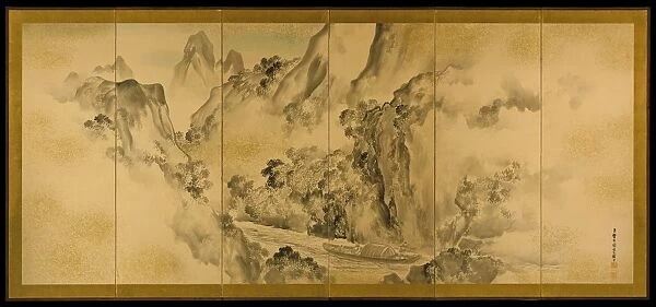 Poet Li Bo Visit Mount Emei Meiji period 1868-1912