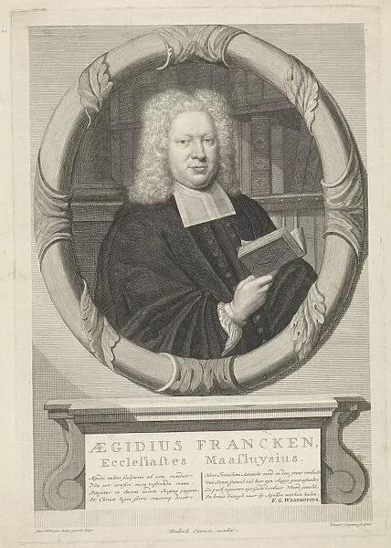 Portrait Aegidius Francken Bust portrait pastor Aegidius Francken