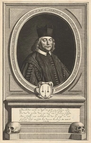 Portrait of Johannes de Bout, print maker: Hendrik Bary, Hendrick Cornelisz. van Vliet