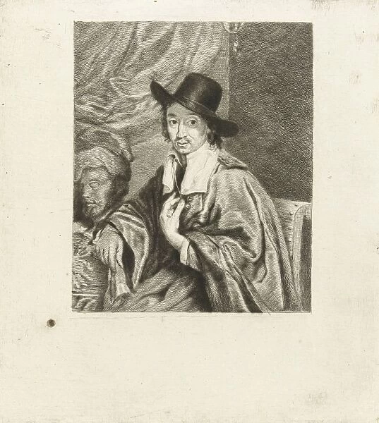 Portrait of the painter Adriaen van Ostade, Louis Bernard Coclers, Adriaen van Ostade