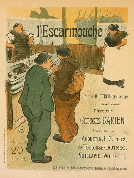 Poster for le journal illustre l Escarmouche. Ibels, Henry Gabriel 1867-1936