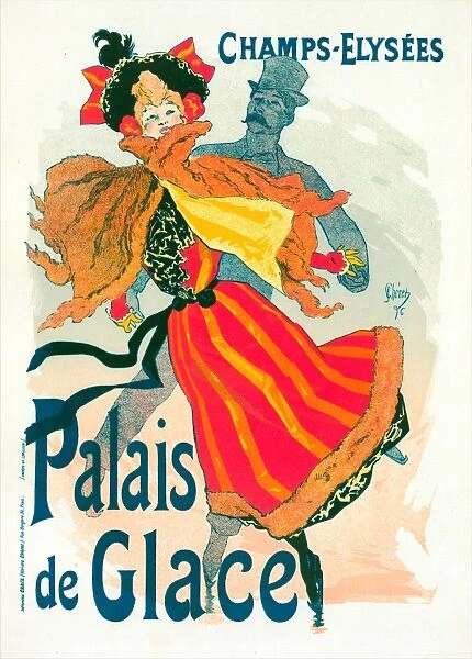 Poster for the Palais de Glace. Cheret, Jules (1836-1932), French painter and lithographer