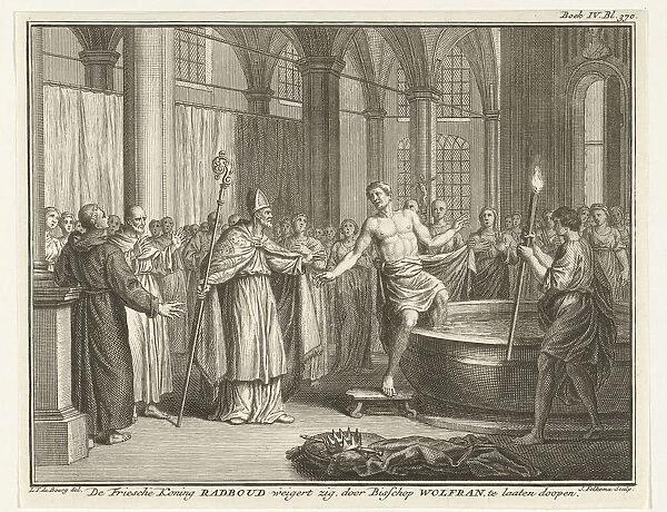 Radbod get baptized 719 Frisian King Radboud refuses