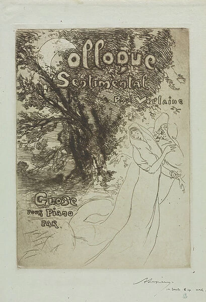Sentimental Colloquy Paul Verlaine 1897 Auguste Louis Lepere