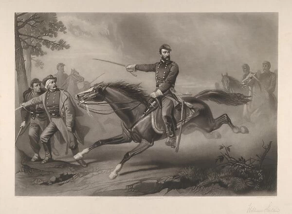 Sheridan Ride 1868 Etching engraving Image 13 13  /  16