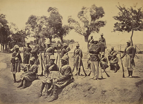 Soldiers tartan kilts John Burke British active 1860s