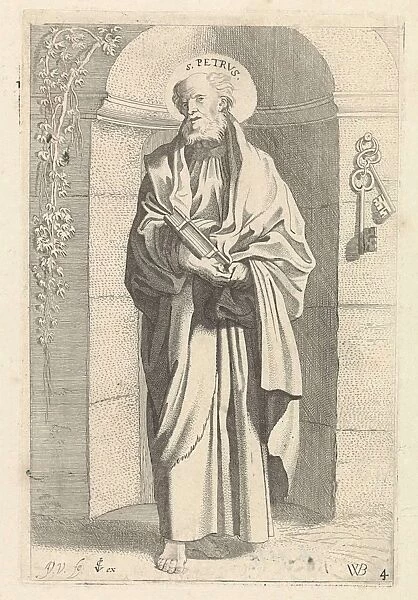 St. Peter, print maker: Jan van de Velde II, Willem Pietersz. Buytewech, Claes Jansz