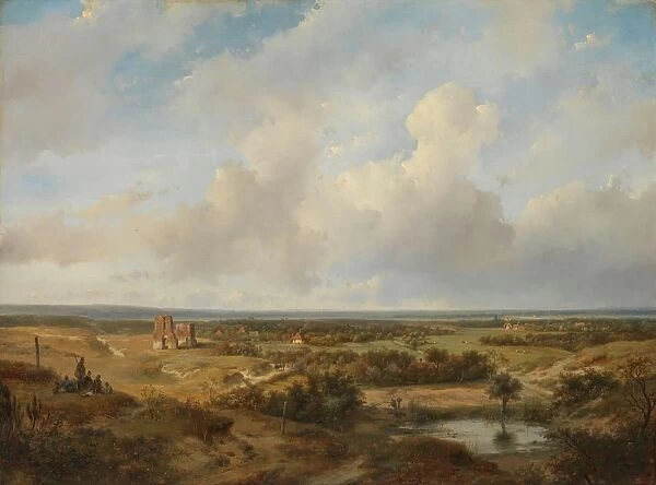 View Haarlem Dunes Ruins Brederode Castle Santpoort