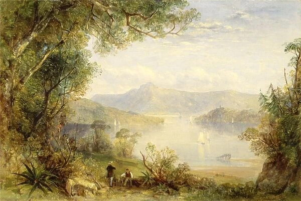 View on the Hudson River, Thomas Creswick, 1811-1869, British
