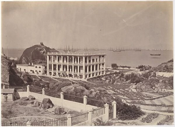 View Swatow Harbour ca 1869 Albumen silver print