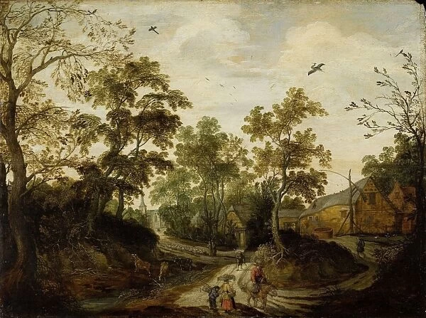 View of a Village, Willem van den Bundel, 1623