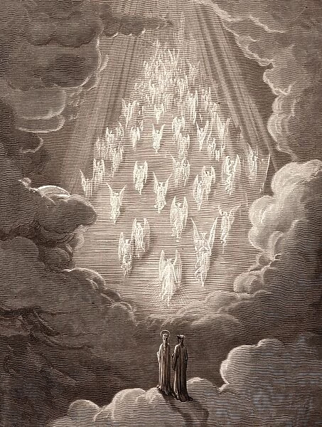 THE VISION OF THE GOLDEN LADDER, BY GUSTAVE DORE. Gustave Dore, 1832 - 1883, French