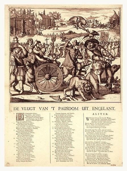 De vlugt van t pausdom uit Engelant, Hooghe, Romeyn de, 1645-1708, artist, [1689]