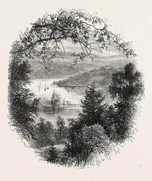West Point, on the Hudson, New York, United States of America, Us, Usa, 1870S Engraving