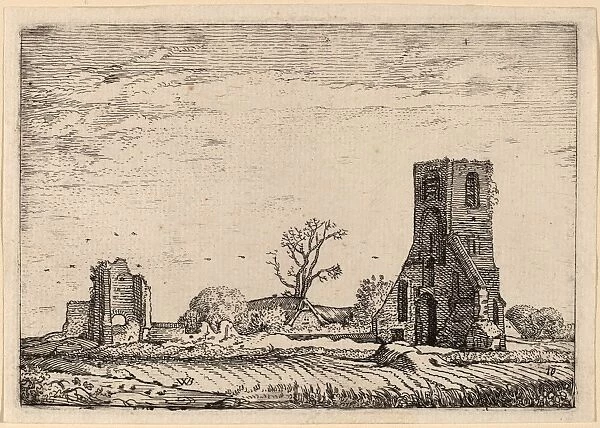 Willem Buytewech (Dutch, 1591-1592 - 1624), Ruins of a Church (Chapel of Eykenduynen