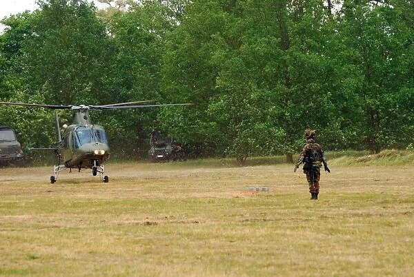 An Agusta A109 helicopter of the Belgian Army