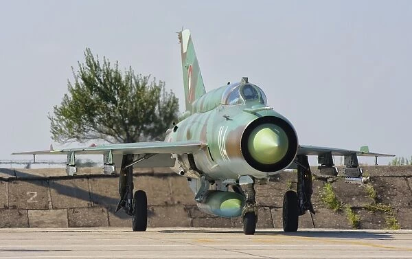 A Bulgarian Air Force MiG-21 during Exercise Thracian Star