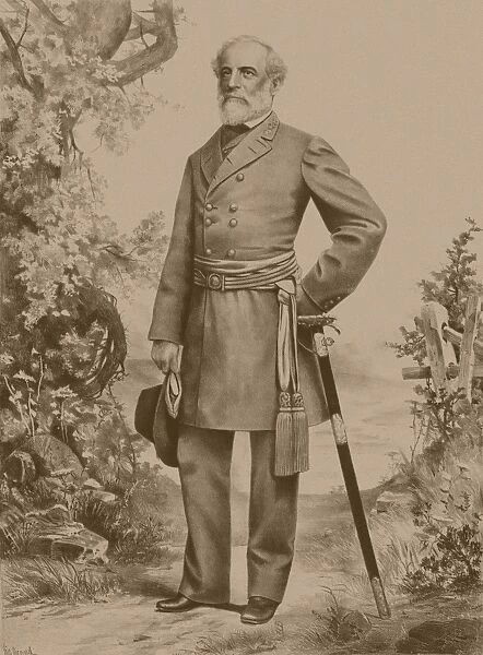 Civil War artwork of General Robert E. Lee