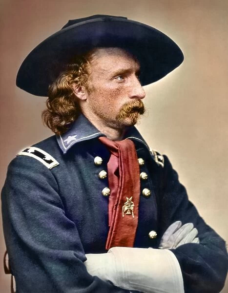 Civil War portrait of General George Armstrong Custer