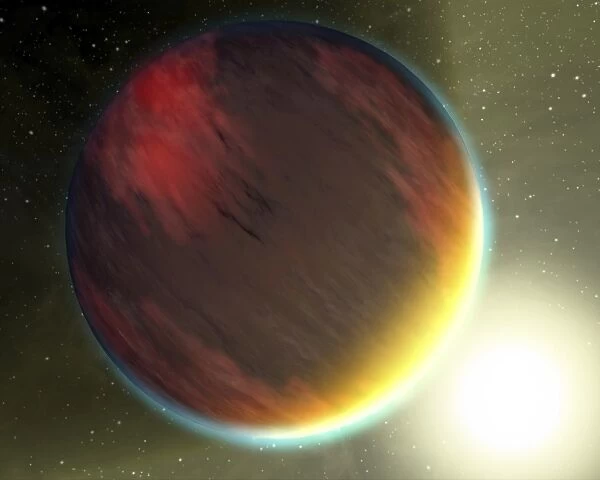 A cloudy Jupiter-like planet that orbits very close to its fiery hot star