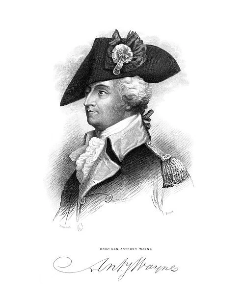 Digitally restored Revolutionary War portrait of General Anthony Wayne