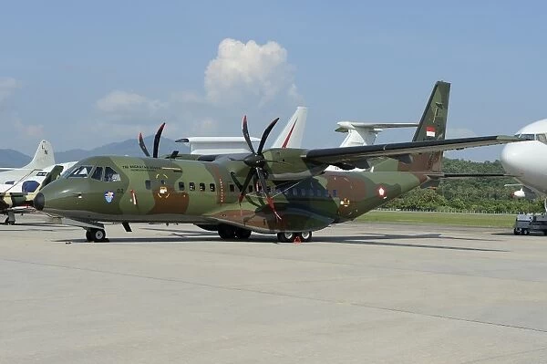 An EADS CASA C-295 aircraft of the Indonesian Air Force