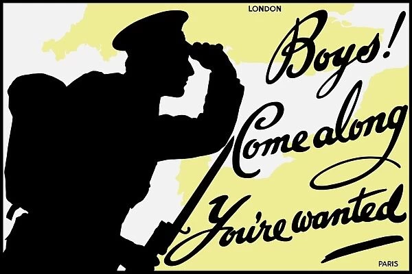 English World War One propaganda poster