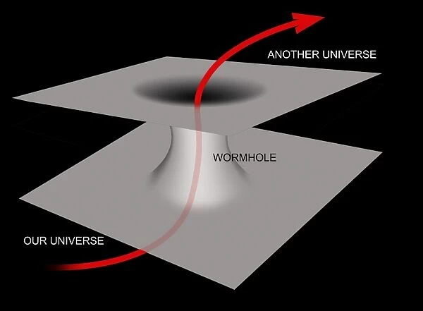 Illustration of a wormhole