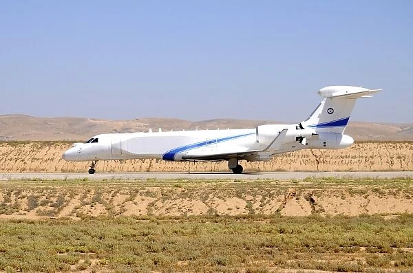 An Israeli Air Force G550 Conformal Airborne Early Warning aircraft