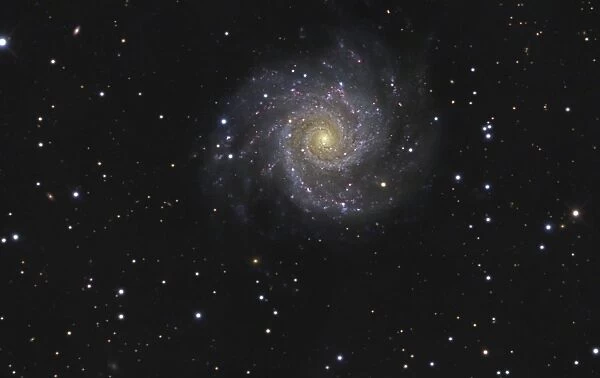 Messier 74, a face-on spiral galaxy in the constellation Pisces