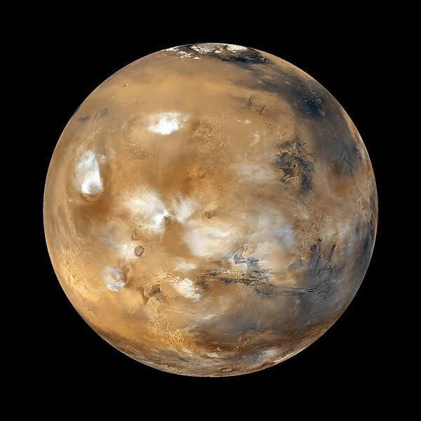 Mars. Twelve orbits a day provide the Mars Global Surveyor MOC wide angle