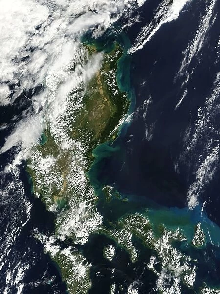 Satellite image of the Philippine island of Luzon