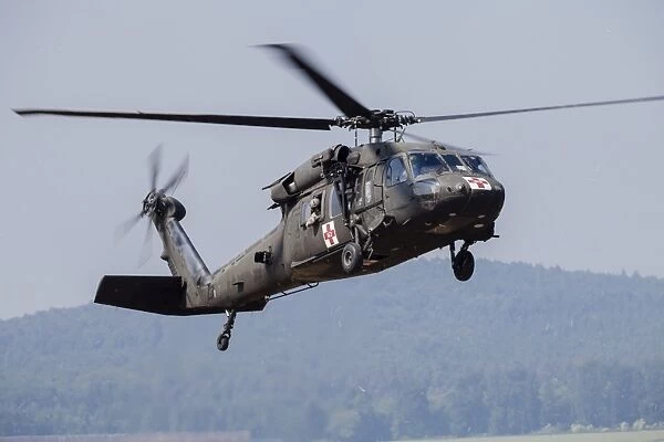 UH-60A Black Hawk medevac helicopter of the U.s Army