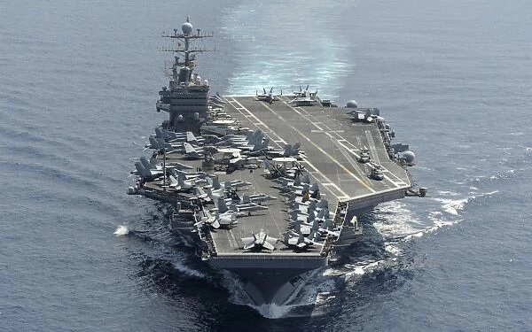 USS Abraham Lincoln transits the Indian Ocean
