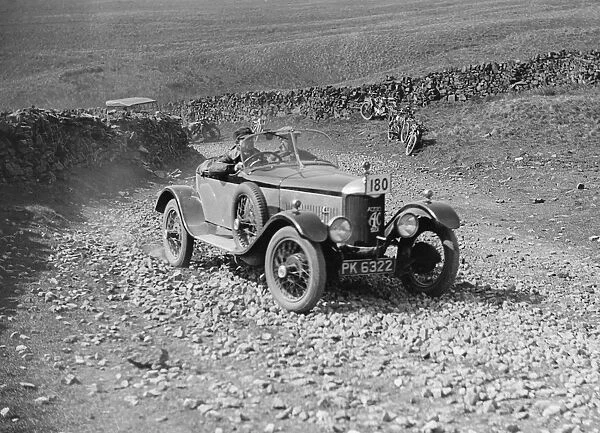 AC Acedes Six open tourer of AJ Mollart competing in the MCC Edinburgh Trial, 1929