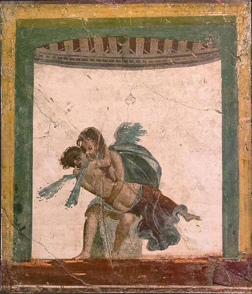 Amor and Psyche, 1st H. 1st cen. AD. Creator: Roman-Pompeian wall painting