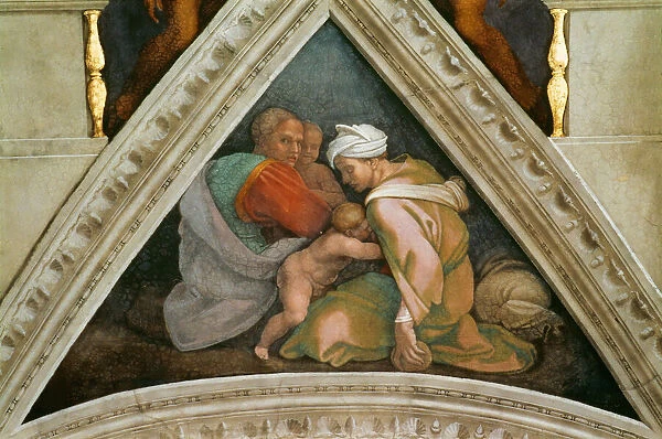 The Ancestors of Christ: Ozias (Sistine Chapel ceiling in the Vatican), 1508-1512