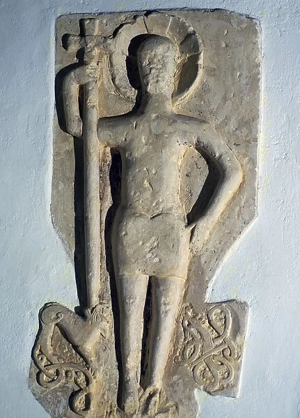 Anglo-Saxon carving of Christ, 11th century