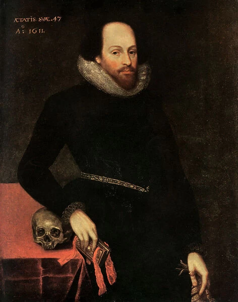 The Ashbourne Portrait of Shakespeare, 16th century. Artist: Cornelius Ketel